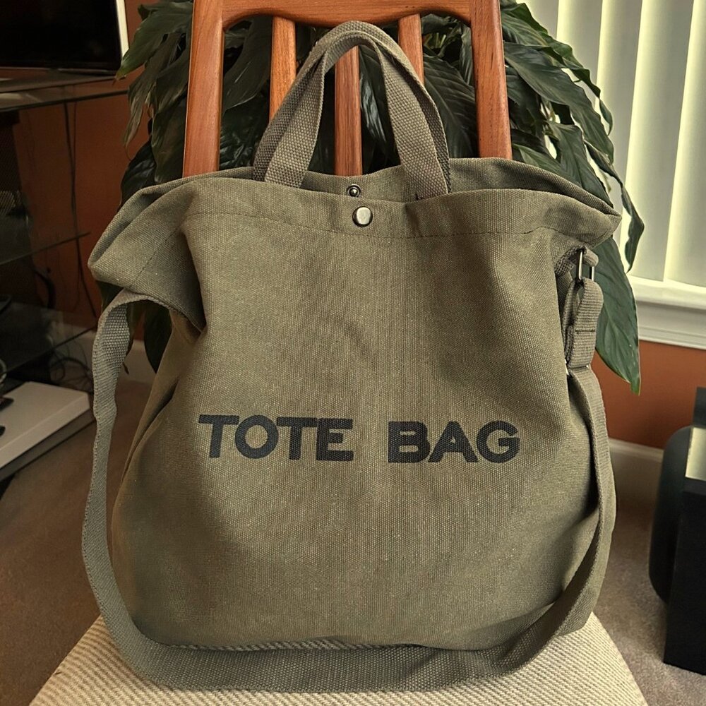 New LARGE TOTE BAG Olive Green 👜